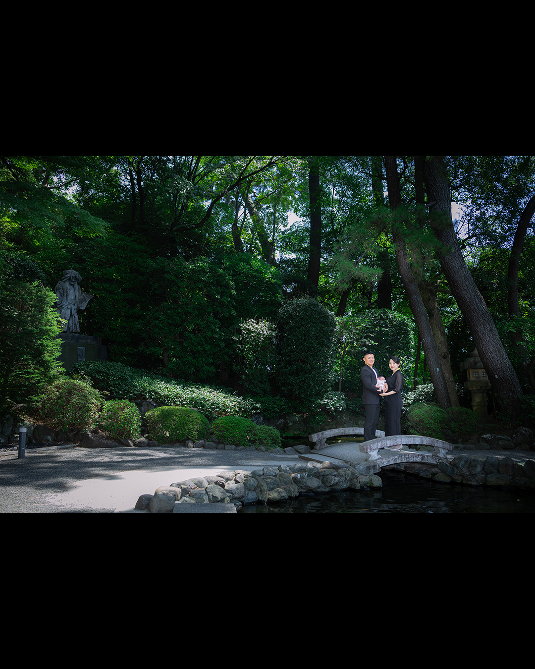 寒川神社神池にてお宮参り作例